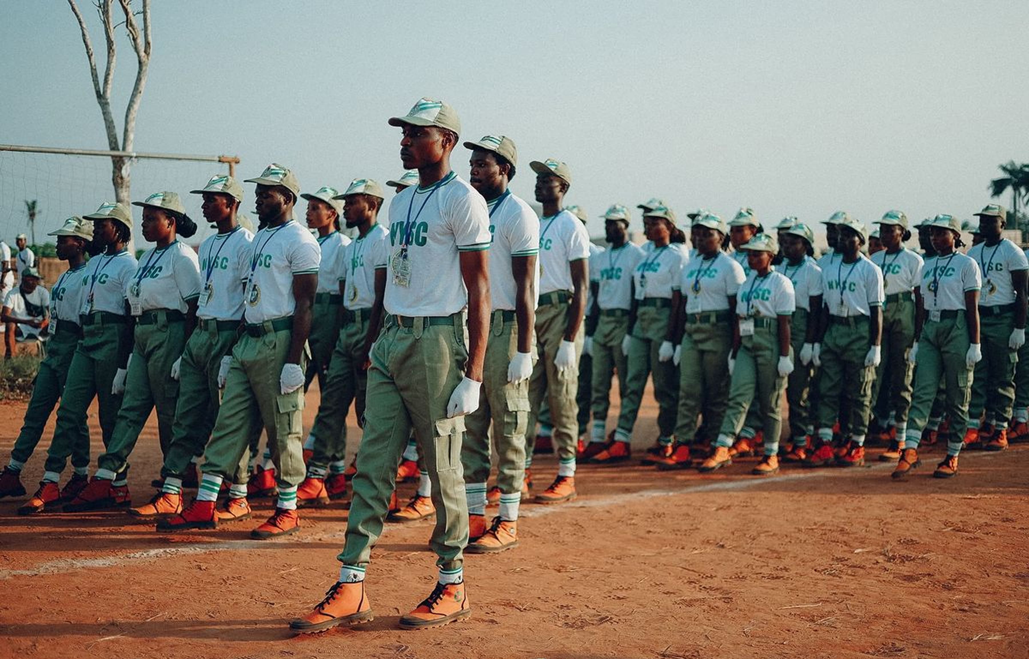 NYSC members in formation